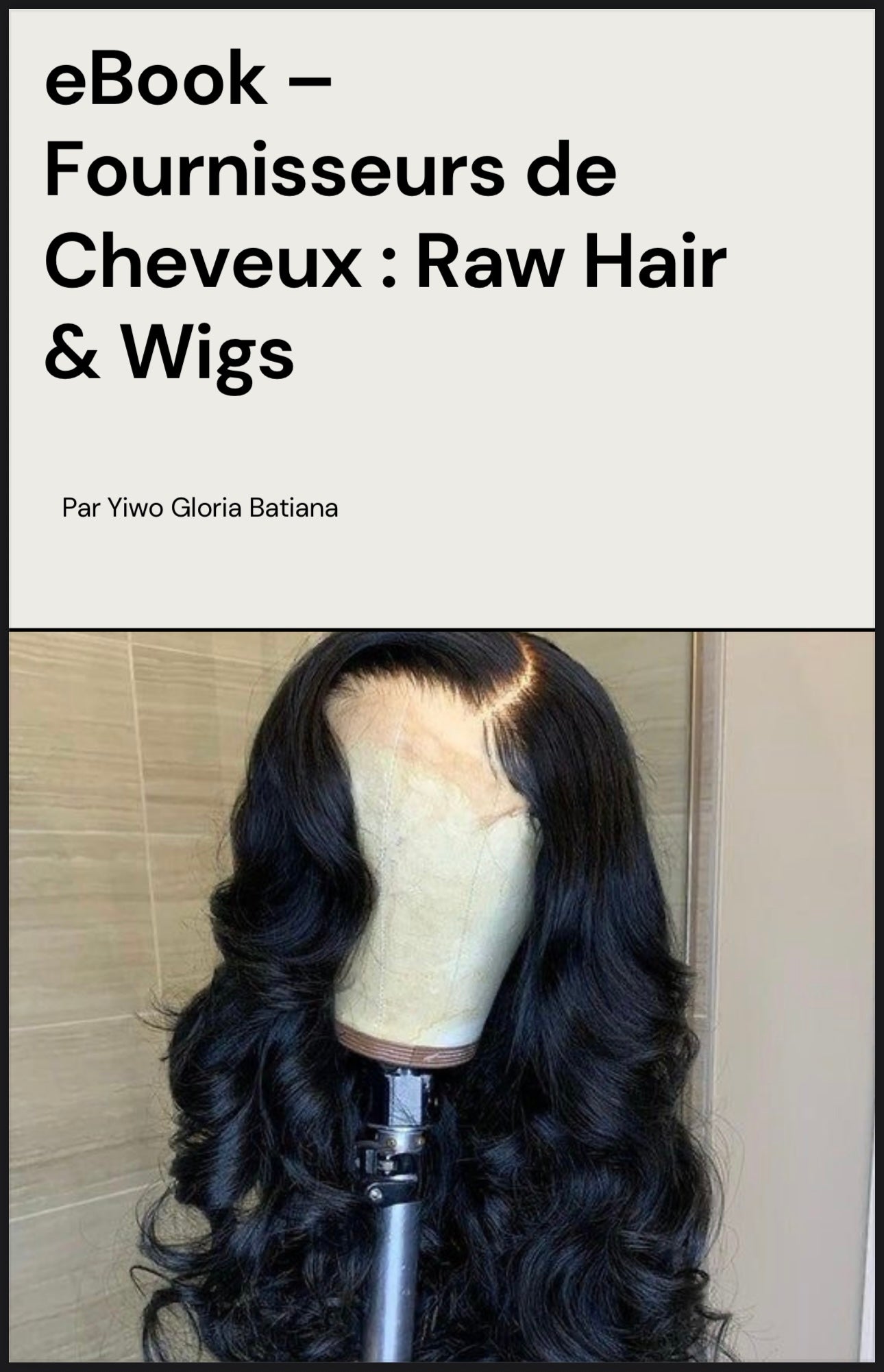 eBook fournisseur de cheveux